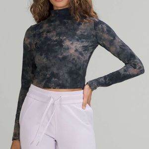 Lululemon All Aligned Mock Neck Long Sleeve Shirt